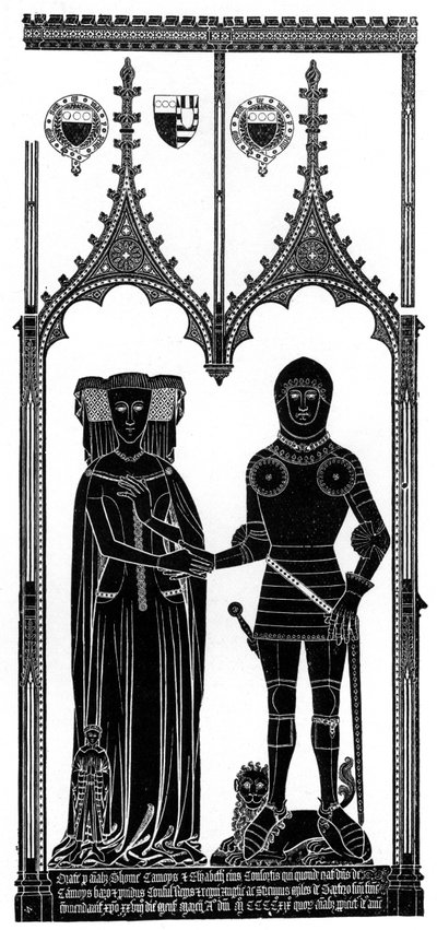 Tarcie średniowiecznego mosiądzu rytego, c1421 1901 autorstwa Unbekannt