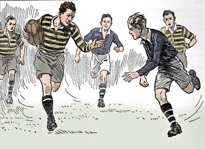 Piłka nożna rugby, 1937 autorstwa Unbekannt