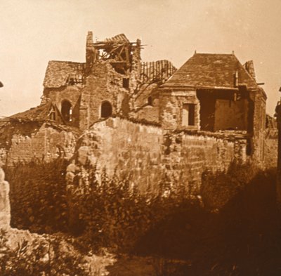 Zrujnowany kościół, Beaumont-sur-Vesle, północna Francja, c1914-c1918 autorstwa Unbekannt