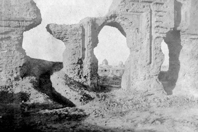 Zrujnowane mury Zaczarowanego Ogrodu, na obrzeżach miasta Samarra, Irak, 1917-1919 autorstwa Unbekannt