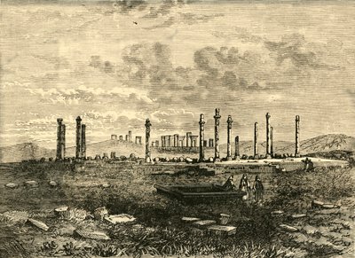 Ruiny w Persepolis, 1890. autorstwa Unbekannt