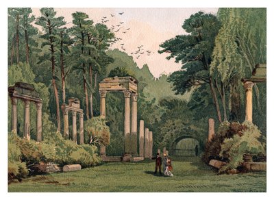 Ruiny w Windsor Park, 1880 autorstwa Unbekannt