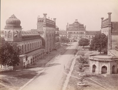 Rumi Darwaza i brama Bara Imambara odeszli z „jawab” Facsimile Gateway..., lata 1860-70. autorstwa Unbekannt