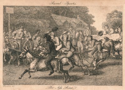 Sporty Wiejskie - Wyścig Osioł, 1800. autorstwa Unbekannt