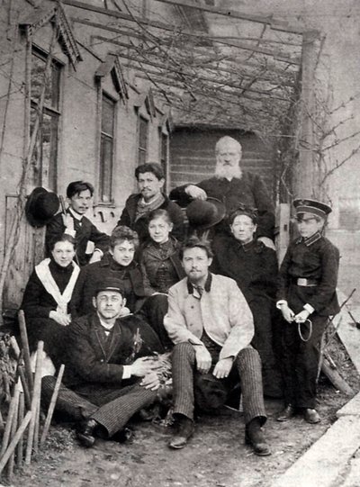 Rosyjski pisarz Anton Czechow z rodziną i przyjaciółmi, 1890 autorstwa Unbekannt