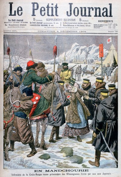 Rosyjska pielęgniarka wzięta do niewoli przez Mandżurów przekazana Japończykom, Mandżuria, 1904 autorstwa Unbekannt