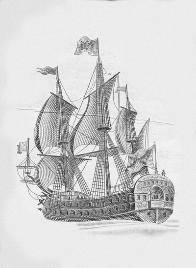 Rosyjski statek linii Połtawa 1712 autorstwa Unbekannt