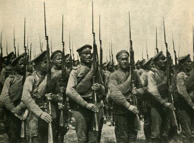 Żołnierze rosyjscy, I wojna światowa, 1914, ok. 1920. autorstwa Unbekannt