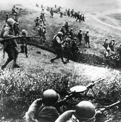 Wojska rosyjskie w kontrataku, rejon Mozdok, północny Kaukaz, wrzesień 1942 autorstwa Unbekannt