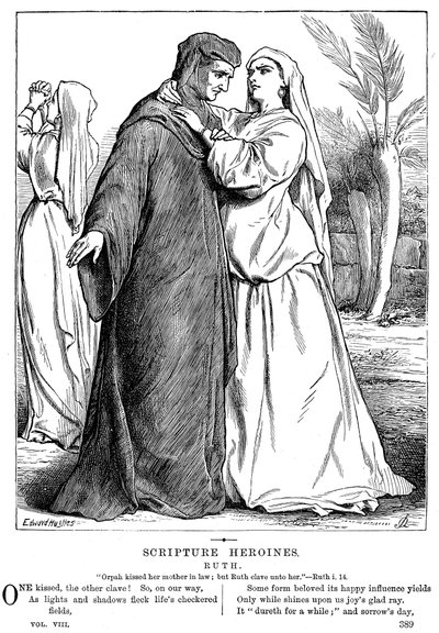 Ruth w objęciach teściowej, 1873 autorstwa Unbekannt