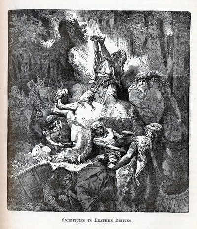 Ofiarowanie się bóstwom pogańskim, 1882 r autorstwa Unbekannt
