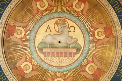 Kościół Saint-Francois Xavier, Baranek Boży (Agnus Dei), Paryż, Francja autorstwa Unbekannt