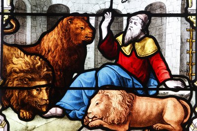 Kościół św. AignanaDaniel w jaskini lwa, Chartres, Francja autorstwa Unbekannt