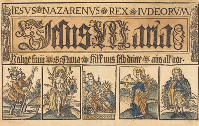 Św. Anna, Madonna z Dzieciątkiem i św. Krzysztof, Sebastian, Klara..., c. 15001525. autorstwa Unbekannt