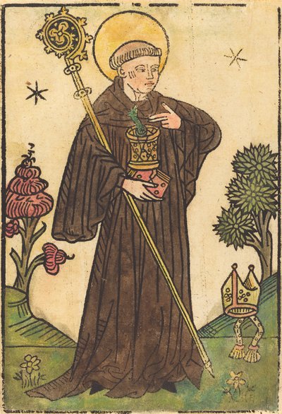 Św. Benedykt, 14501470. autorstwa Unbekannt