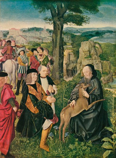 Święty Idzie i Jeleń, c1500, 1909 autorstwa Unbekannt
