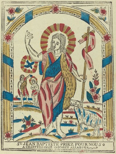 Św. Jan Chrzciciel módl się za nami, c. 1820. autorstwa Unbekannt