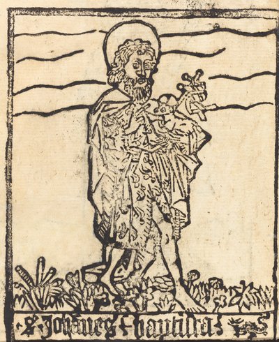 Św. Jan Chrzciciel [recto], prawdopodobnie 14601480. autorstwa Unbekannt