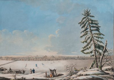 Sankt Petersburg: Widok na Newę, początek XIX wieku autorstwa Unbekannt