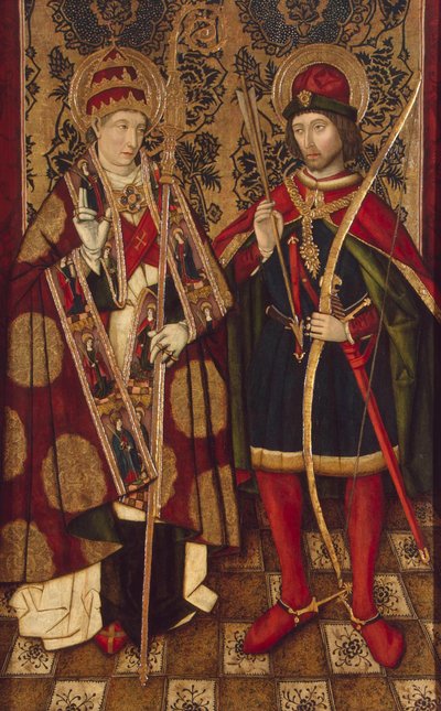 Święci Fabian i Sebastian, 1475-1499 autorstwa Unbekannt