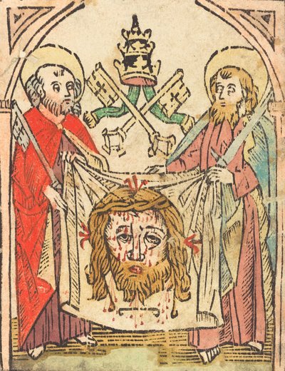 Święci Piotr i Paweł z Sudarium w roku 1475 lub później. autorstwa Unbekannt