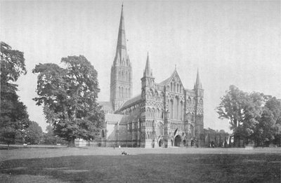 Katedra w Salisbury, 1902 autorstwa Unbekannt