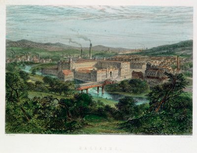 Saltaire, Yorkshire, XIX wiek autorstwa Unbekannt