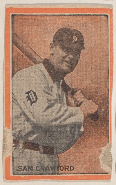 Sam Crawford, z zestawu Baseball Players W500 Orange Borders, 1910. autorstwa Unbekannt