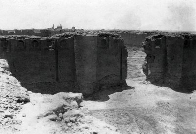 Miasto Samarra z wieży Malwiya, Mezopotamia, 1918 autorstwa Unbekannt