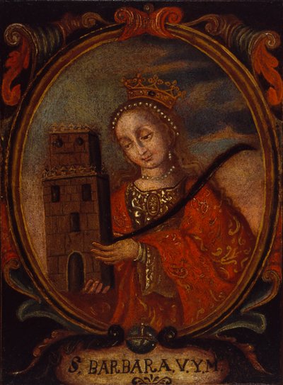 Santa Barbara, ca. 1680-1690. autorstwa Unbekannt