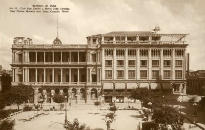 Santiago de Cuba - Towarzystwo San Carlos i Hotel Casa Granda, ok. 1920r. autorstwa Unbekannt