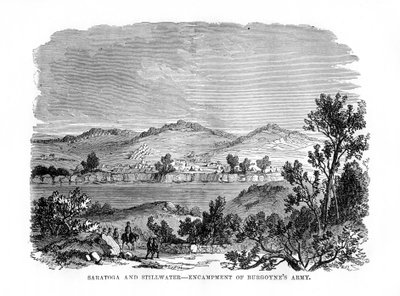 Saratoga i Stillwater, Obozowiska Armii Burgoynes, 1777, 1872 autorstwa Unbekannt