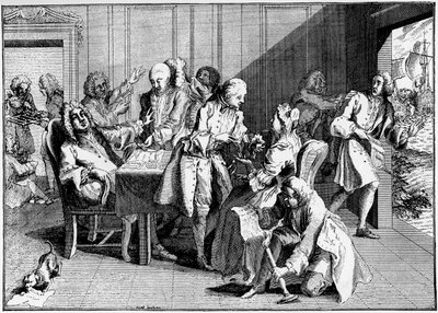 Satyra na Walpole, 1738, 1910 autorstwa Unbekannt