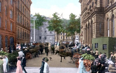 Targ w sobotę rano, Halifax, Nowa Szkocja, Kanada, ok. 1900 autorstwa Unbekannt