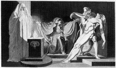 Saul i wiedźma z Endor, 1792 autorstwa Unbekannt