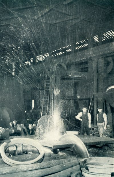 Piłowanie zimnej stali, 1922. autorstwa Unbekannt