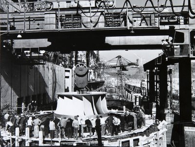Elektrownia wodna Sayano-Sushenskaya, ZSRR, lata 70. autorstwa Unbekannt