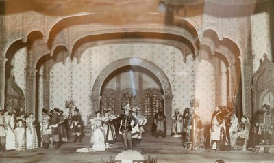 Scena ze sztuki Aleksandra Ostrowskiego Fałszywy Dmitrij, Teatr Mały, Moskwa, Rosja, lata 70. XIX wieku autorstwa Unbekannt