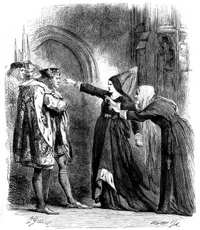 Scena z Ryszarda III Szekspira, 1591 c1858 autorstwa Unbekannt