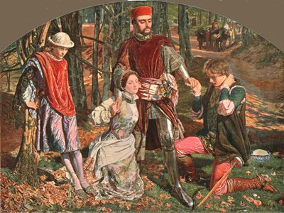 Scena z Dwóch dżentelmenów z Werony, 1851, c1902. autorstwa Unbekannt