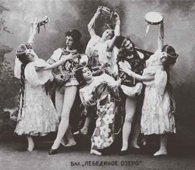 Scena z Baletowego Jeziora Łabędziego, Teatr Maryjski. 1895 autorstwa Unbekannt