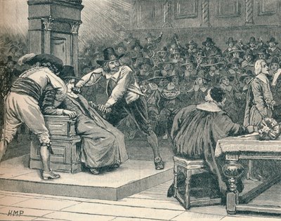 Scena w Izbie Gmin: marszałek przymuszony, 1629 1905 autorstwa Unbekannt