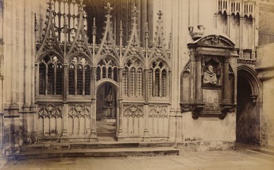 Miejsce męczeństwa, katedra w Canterbury, 1929. autorstwa Unbekannt