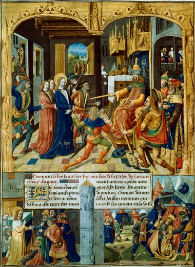 Sceny z VII krucjaty, 1248-1254 XV w. autorstwa Unbekannt