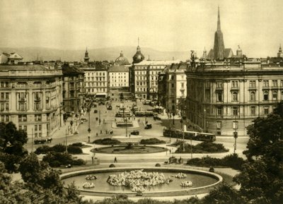 Schwarzenbergplatz, Wiedeń, Austria, c1935. autorstwa Unbekannt
