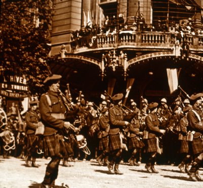 Żołnierze szkoccy, 14 lipca 1919 autorstwa Unbekannt