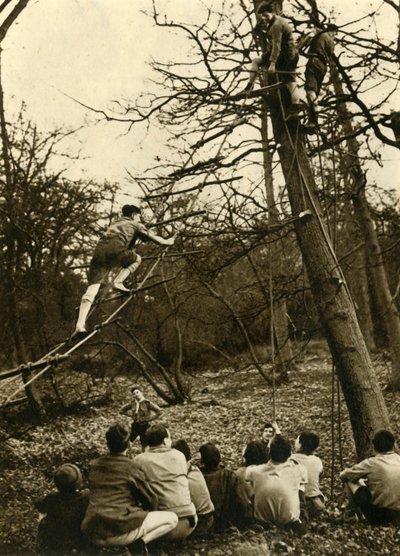 „Harcerze praktykujący pionierstwo”, 1944. autorstwa Unbekannt