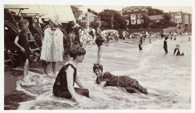 Kąpiel morska, Broadstairs, Kent, ok. 1913 autorstwa Unbekannt