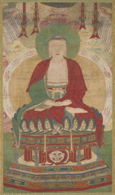 Siedzący Amitabha, koniec XVI – początek XVII wieku. autorstwa Unbekannt