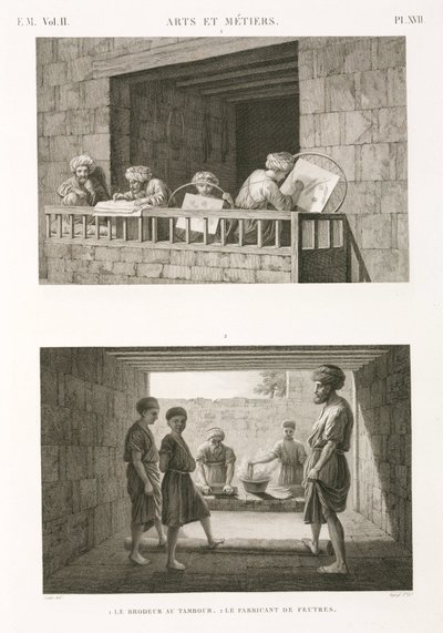 Szycie Haft i filcowanie, Egipt, ok. 1798 autorstwa Unbekannt